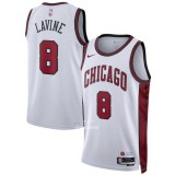 Maglie NBA Chicago Bulls 2022-23 Canotte Zach Lavine 8# Bianca City Edition